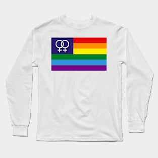 Lesbian Pride Flag Long Sleeve T-Shirt